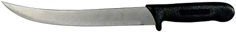 Cuchillo carnicero 10pulg hoja curvada mango negro