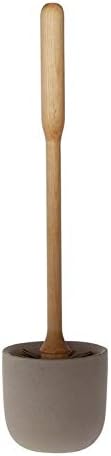 Cepillo inodoro madera abedul taza hormigón arena