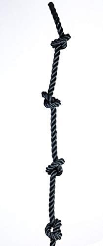 Cuerda escalada Dacron nudada negro