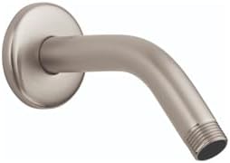 Brazo ducha moderno 6pulg níquel cepillado para pared