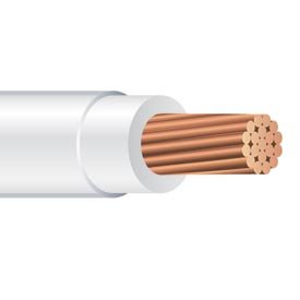 Cable cobre trenzado 10 AWG 600V 250ft blanco