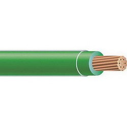 Cable cobre trenzado 10 AWG 600V verde 250ft