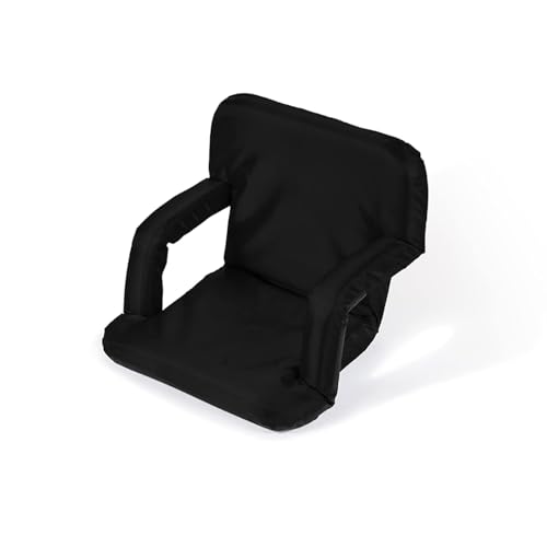 Sillón estadio reclinable portátil ajustable Negro