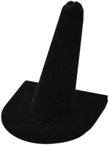 Soporte anillo terciopelo negro 2x2"