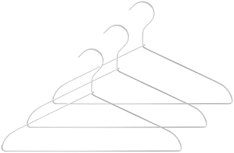Set 3 perchas aluminio ropa