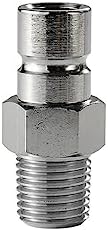 Accesorio tanque macho 1/4pulg color plateado