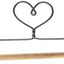 Corazón soporte clavijas manchadas 12"