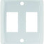 Placa frontal doble interruptor blanco 12875