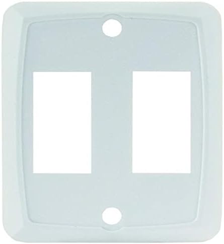 Placa frontal doble interruptor blanco 12875