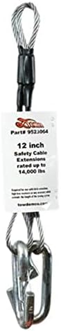 Extensiones cable seguridad 12pulg set 2