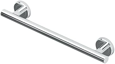 Barra agarre acero inox 12" cromada para pared