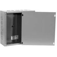 Caja conexiones acero polvo 12x12x6" ANSI 61 gris