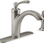Grifo cocina acero inox con manguera