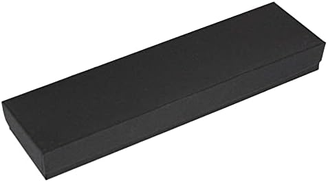 6 Cajas Regalo Joyería 8x2x1pulg Negro Mate