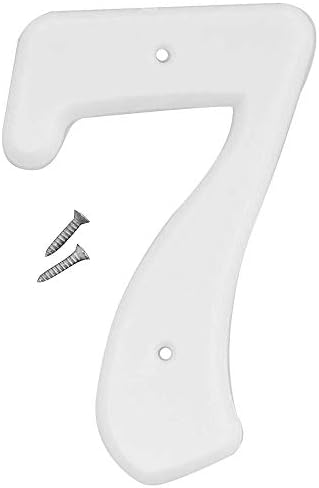 Número de casa plástico 6" moderno con accesorios