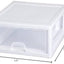 Cajón Apilable Blanco de 16 Qt para Almacenamiento en Cocina