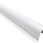 Guarda cables plástico 1/2" con cubierta 58" Blanco
