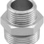 Adaptador acero inox 3/4 GHT x 1/2 GIPS para manguera jardín