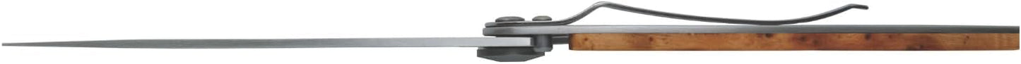 Cuchillo bolsillo plegable 3.7pulg acero inox mango enebro