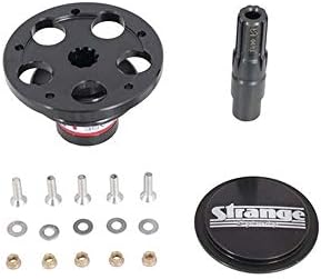 Volante estilo Grant aluminio anodizado negro eje 5/8pulg