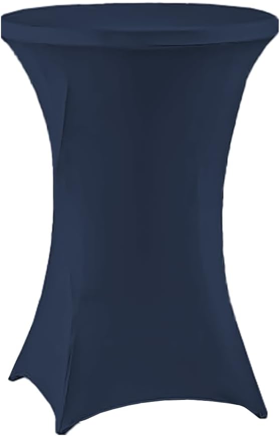 Mantel elastano mesa redonda 32x43pulg azul marino