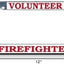 Marco matrícula metal cromado bomberos voluntarios