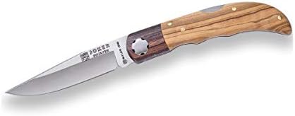 Cuchillo bolsillo mango olivo virola palisandro 3.14pulg