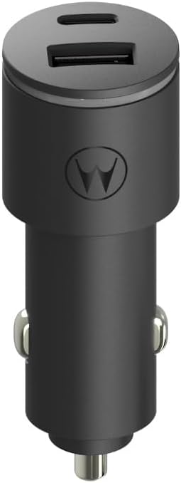 Cargador coche USB-A USB-C 45W para Moto G 2025/2026 y más