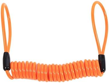 Cable recordatorio seguridad acero motocicleta bicicleta naranja