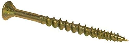 Tornillo madera 10pulg x 2.2pulg 40pzas color amarillo