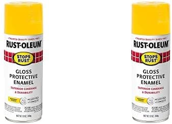Pintura antióxido amarillo brillante 12oz pack 2