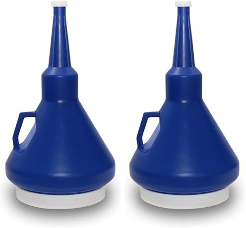 Embudo con Tapa Azul Oscuro 1.25qt Pack 2