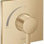 Válvula ducha Hansgrohe Ecostat mango cuadrado dorada