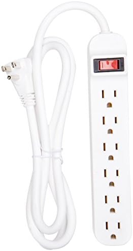 Cargador múltiple 6 salidas enchufe ángulo derecho 5ft