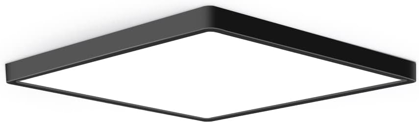 Lámpara Led Empotrada 12pulg 24W Cuadrada 4000K Negro