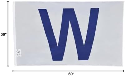 Bandera béisbol Chicago 3x5ft color blanco azul