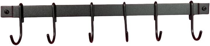 Estante Barra Negro para Cocina de 18"