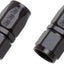 Extremo manguera flujo completo 8an negro pack 2