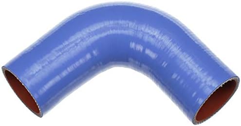 Manguera refrigerante moldeada 90grados silicona azul