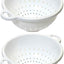 Colador profundo 5qt blanco 11x5pulg set 2