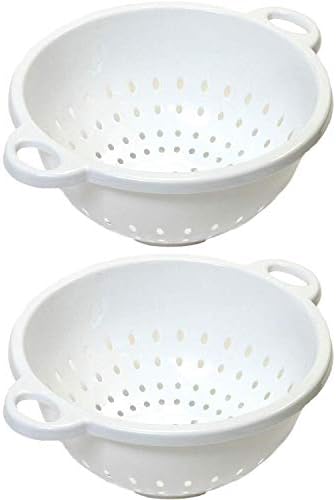 Colador profundo 5qt blanco 11x5pulg set 2