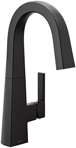 Grifo de barra una manija Moen S55005bl negro mate