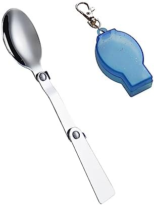 Cuchara plegable con asa larga termo para acampar y picnic