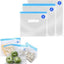 20 Bolsas Alimentos Reutiliz. 10.3x11" Cremallera