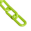 Cadena barrera plástica verde 2pulg 10ft