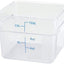 Recipiente cuadrado almacenamiento 11.36L transparente