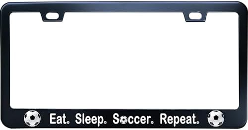 Marco placa matrícula acero inox negro 12x6"