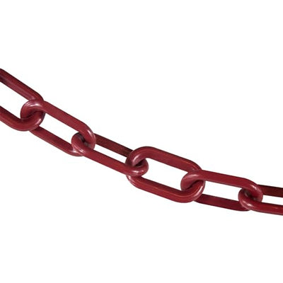 Cadena barrera plástica carmesí 2pulg 100ft
