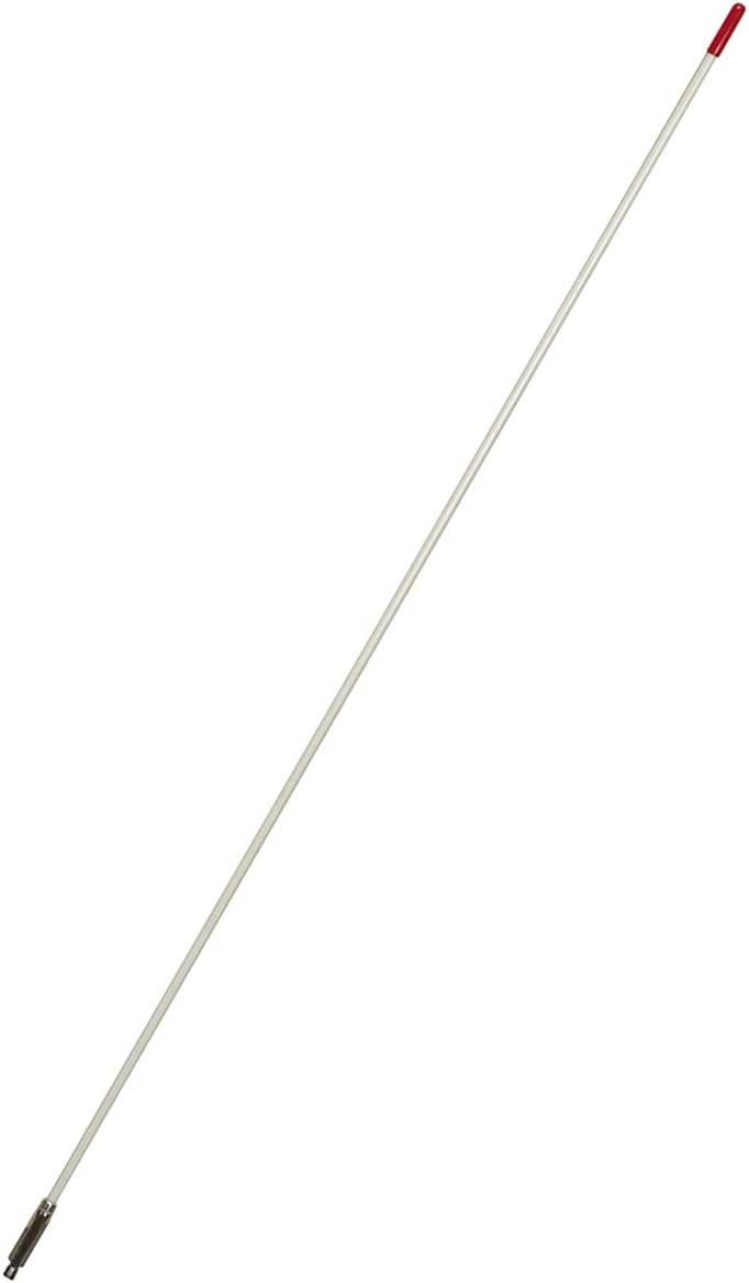 Antena CB 91.44cm estilo Hot Rod blanco