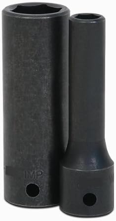 Enchufe impacto profundo 1/2 pulg 6 puntos negro industrial